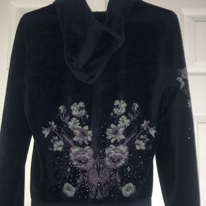 Juicy Couture Navy Floral Zip up